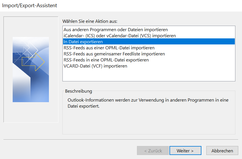 Kalender Von Outlook Zu Outlook Ubertragen Rrze Anleitungen
